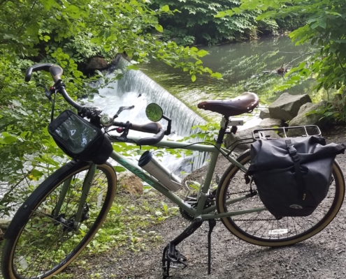 Bike next to Bronx River