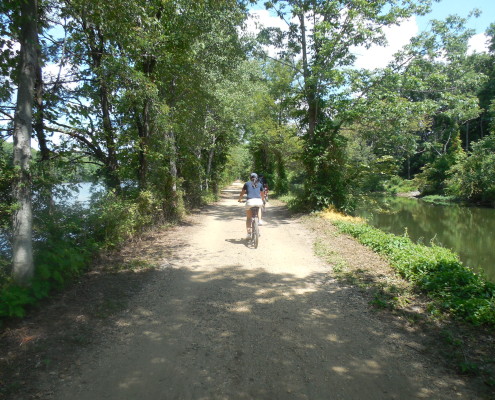 D&R Canal bike path New Jersey