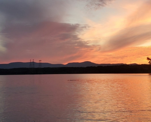 Hudson River sunset