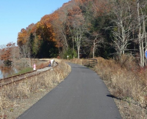 The Maybrook Trailway is a quiet and remote part of the Empire State Trail