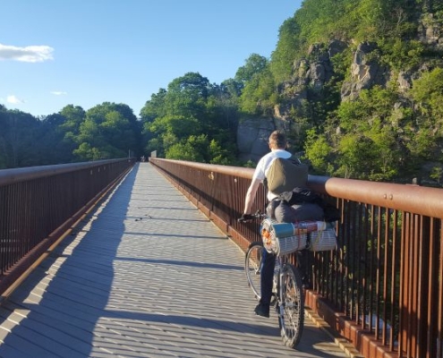 The Rosendale Trestle is another high bridge on the Empire State Trail
