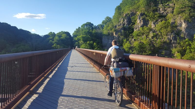The Rosendale Trestle is another high bridge on the Empire State Trail