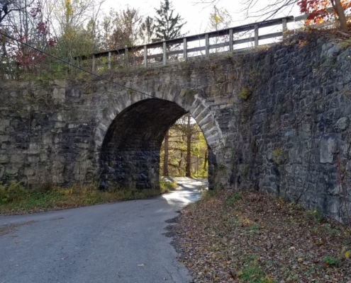 Sussex Branch Trail stone bridge